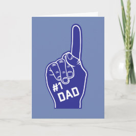 Nummer Ett Pappa Sportig Fars Dag Kort