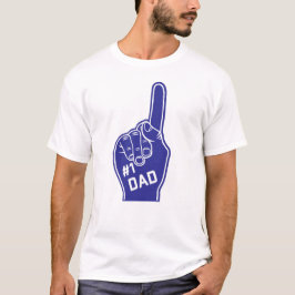 Nummer ett Pappa Sporty Foam Finger T-Shirt