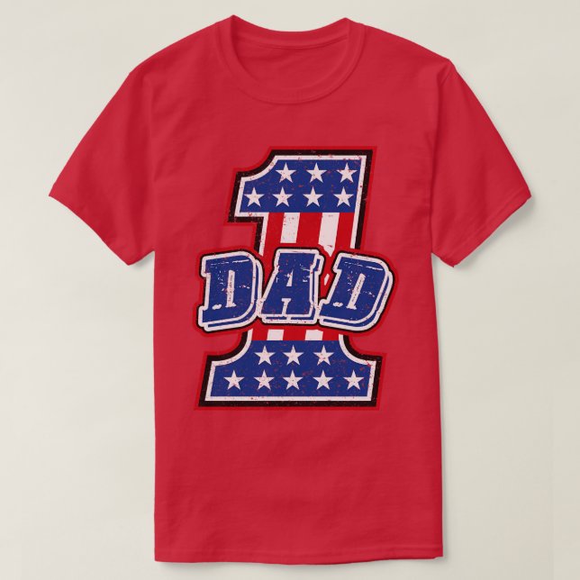 nummer ett Pappa T Shirt (Design framsida)