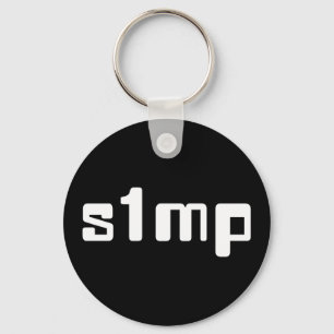 Nummer ett Simp Keychain Nyckelring