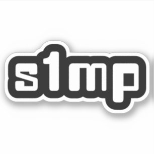Nummer Ett Simp Klistermärke Klistermärken