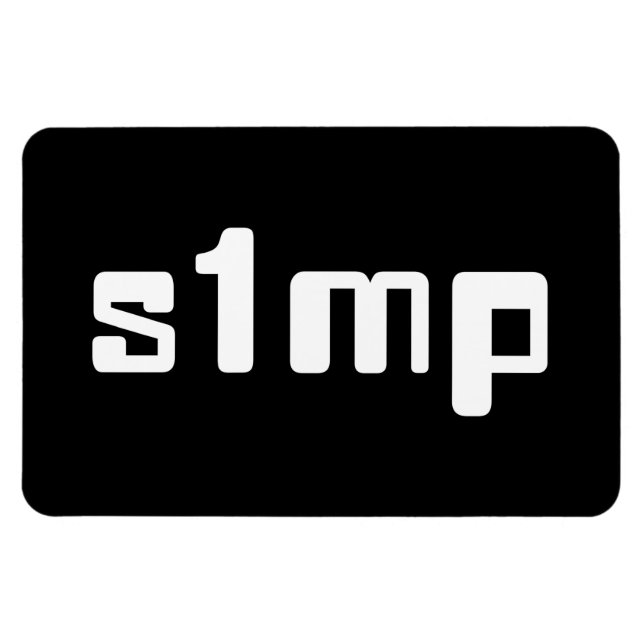 Nummer ett Simp Magnet (Horisontell)