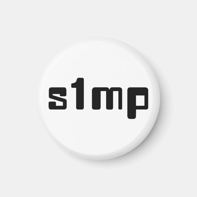 Nummer ett Simp Magnet (Framsidan)