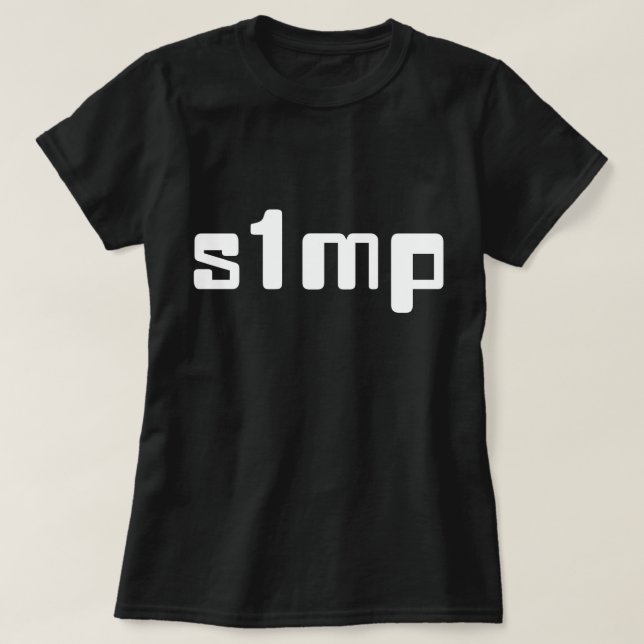 Nummer ett Simp T-Shirt (Design framsida)