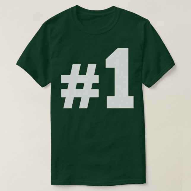 Nummer ett t shirt (Design framsida)