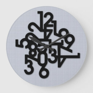Nummer för stora klumpor stor klocka