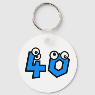 Nummer fyrtio nyckelring