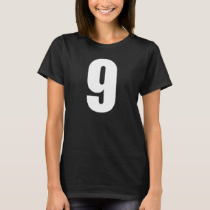Nummer nio Nummer 9 Plain White Nummer T Shirt
