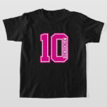 Nummer Och Namn Personlig Varsity T Shirt<br><div class="desc">Lätt att göra din egen numrerade och namngivna Personlig Varsity personlig t-shirt från Ricaso - ändra texten för att passa dina behov. En perfekt personlig presentidé som är idealisk för födelsedagar . Finns i ett brett utbud av stilar och färger, för barn och vuxna - för att passa dina krav....</div>