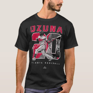 Nummer och Porträtt Marcell Ozuna Atlanta MLBPA T Shirt