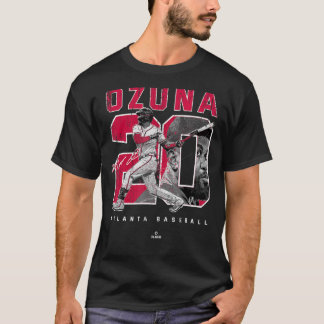 Nummer och Porträtt Marcell Ozuna Atlanta MLBPA T Shirt