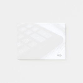 Nummer och tecken på nycklar post-it block