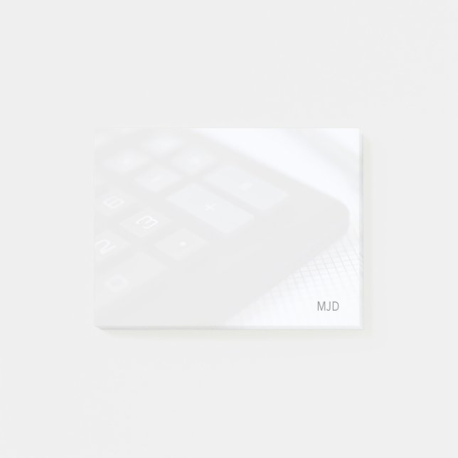 Nummer och tecken på nycklar post-it block (Framsida)