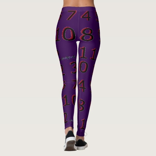 Nummer Ögon Diagram  Leggings (Baksida)
