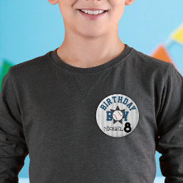 Nummer på eget namn för födelsedagsbaseboll knapp