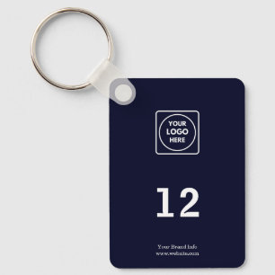 Nummer på flottan Modern Blue Hospitality Logoty Nyckelring