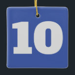 Nummer på Hanging Sak. Julgransprydnad Keramik<br><div class="desc">Lägg till redigeringsnummer i dessa hängande sak.</div>