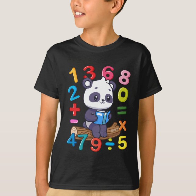 Nummer på matematisk dag Symbol Boys Girls Kids Nu T Shirt (Framsida)
