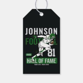 Nummer på personligens fotbollSPELARE Presentetikett