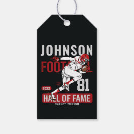 Nummer på personligens fotbollSPELARE Presentetikett