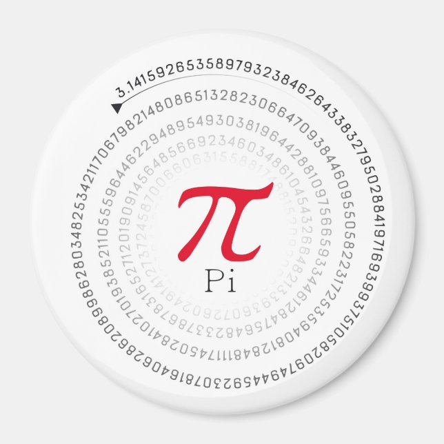 Nummer Pi Magnet (Framsidan)