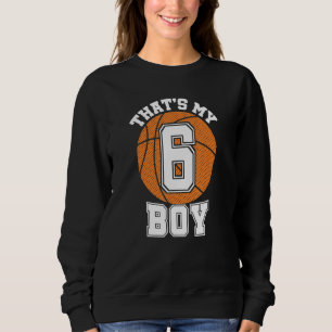 Nummer sex Det är min pojke 6 Basketboll Mamma Pap T Shirt