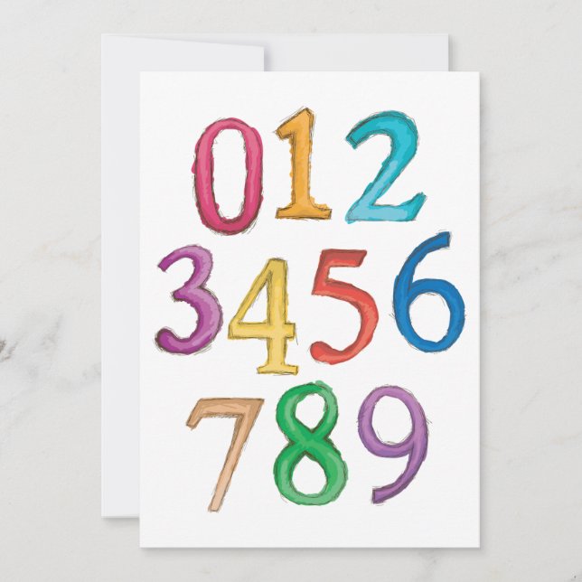 Nummer till nio inbjudningar (Framsida)