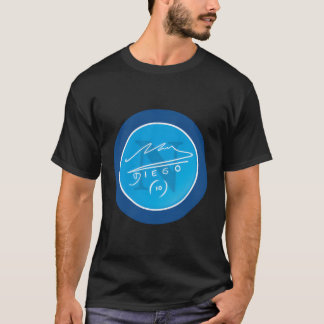 Nummer tio Neapel Italienska fotbollslaget Fläkt T Shirt
