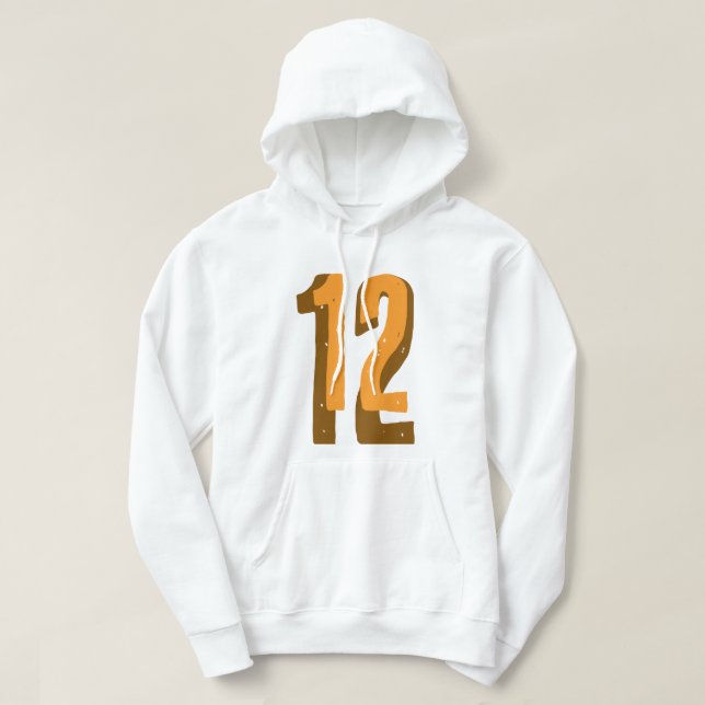 Nummer tolv hoodie (Design framsida)