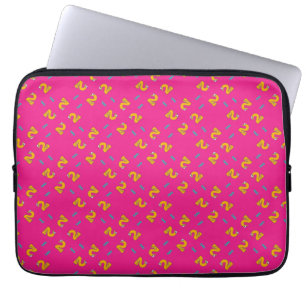 Nummer två rosa laptop fodral