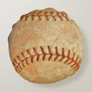nummer White Baseball Rund Kudde