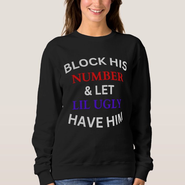 Nummerblock blockerar hans nummer och låter fult t shirt (Framsida)