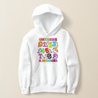 Nummerdags Enhörning Nummer Matematik Hoodie T Shirt