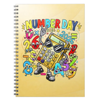 Nummerdags matematikanteckningsbok | Roliga räknar Anteckningsbok