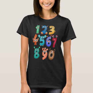 Nummerinlärningsräknare, matematik dag Math O T Shirt