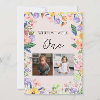 Nummerkort för Wildblomma Vår bröllop Bord Ord Inbjudningar