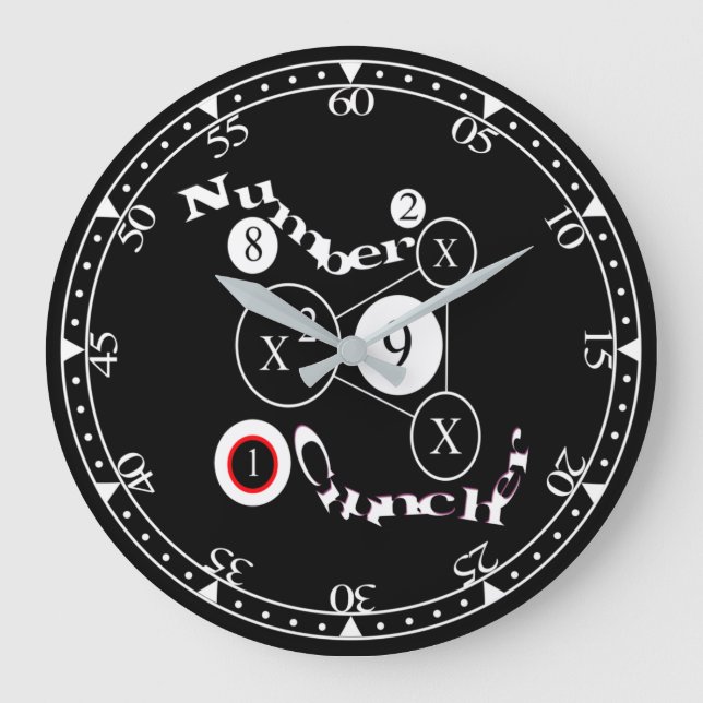 Nummerruncher Stor Klocka (Framsida)