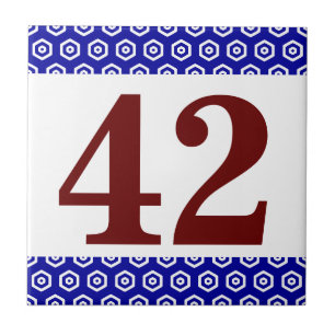 Nummerruta. Hexagonal gräns Kakelplatta