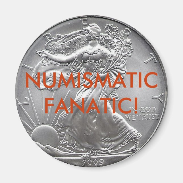 NUMMISMATISK FANATISK Magnet (Framsidan)