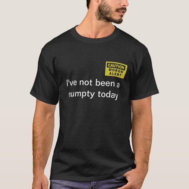 Numpty/idiotT-tröja… T Shirt (Framsida)