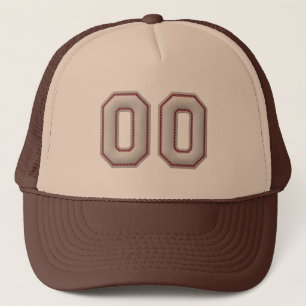 Numrera 00 med kall baseball syr Look Truckerkeps