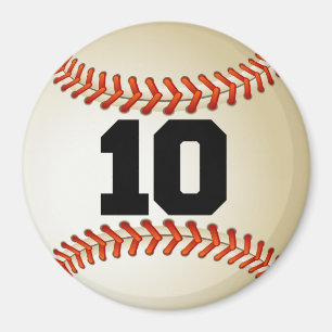 Numrera 10 baseball magnet