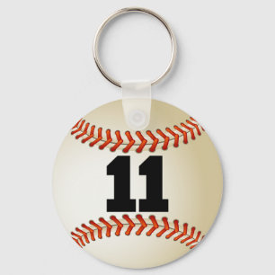 Numrera 11 baseball nyckelring