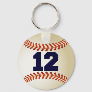 Numrera 12 baseball nyckelring