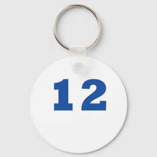 Numrera 12! nyckelring
