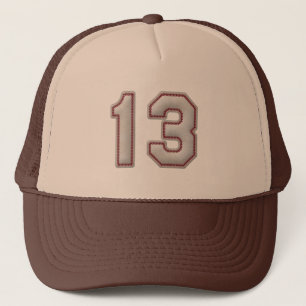 Numrera 13 med kall baseball syr Look Truckerkeps