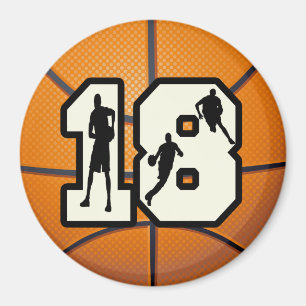 Numrera 18 basket magnet