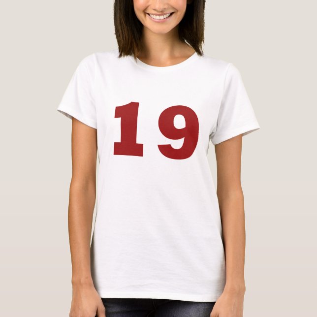 Numrera 19! tröja (Framsida)