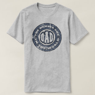Numrera 1 bedrövade pappaT-tröja Tee Shirt