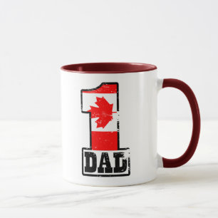 Numrera 1 kanadensiska pappa mugg